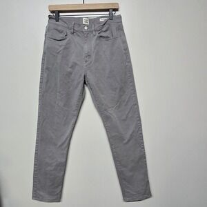 Flint And Tinder‎ Huckberry Tapered Fit Gray Flat Front Chino Pants 31x30 Preppy